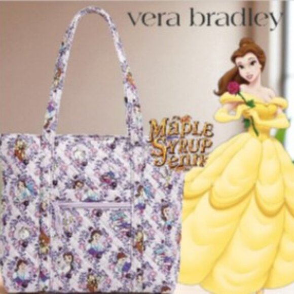 Vera Bradley Disney Exclusive Limited Edition LARGE Tote BELLE - NWT - Picture 1 of 9
